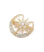 ランバン オン ブルー24年クリスマスジュエリー、夜空に星が浮かぶネックレス＆三日月揺れるピアス｜写真8