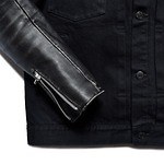 アンダーカバー×マインデニム、“袖レザー”のメンズデニムジャケットや細身スエードパンツ｜写真5