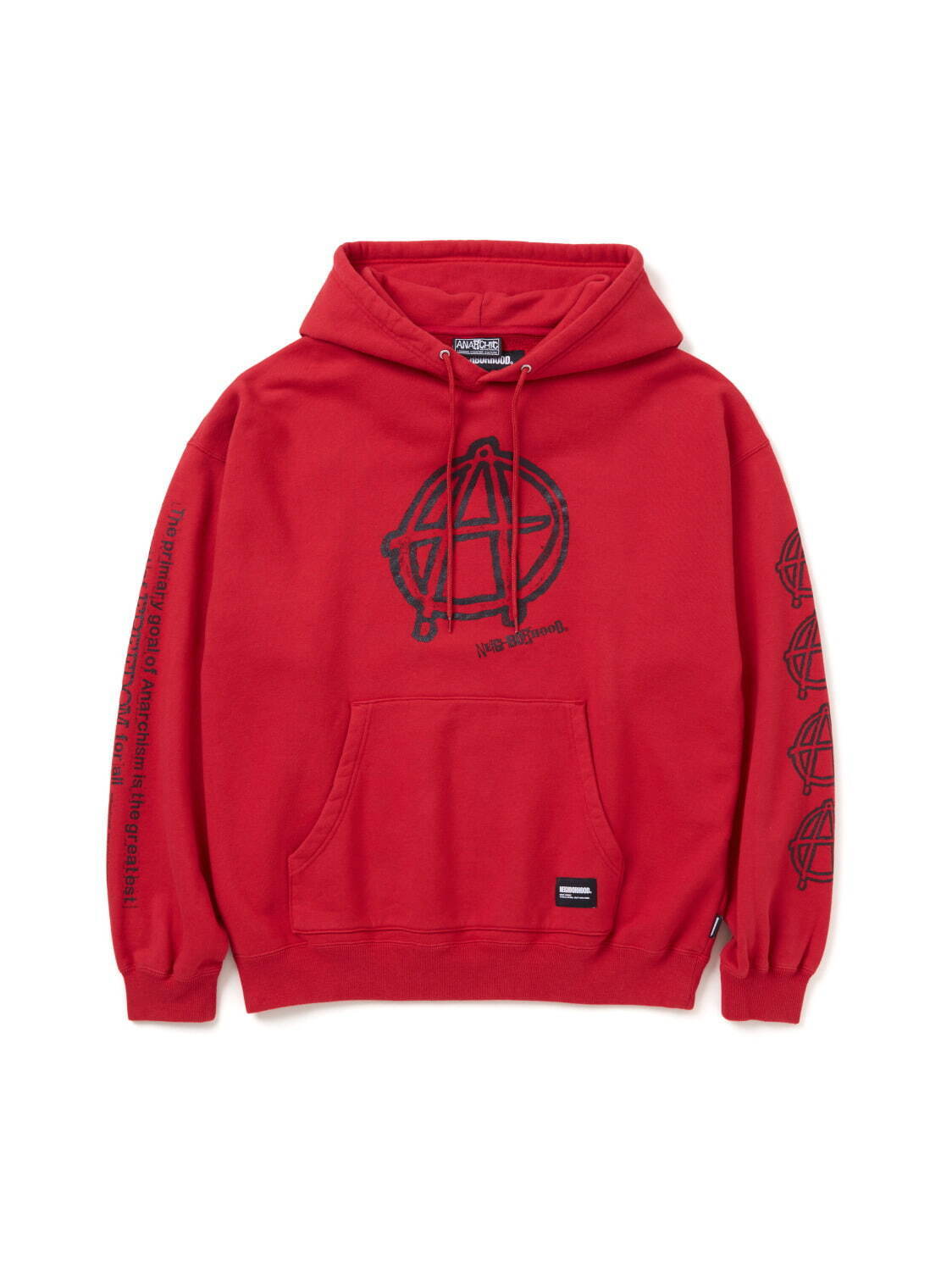 ネイバーフッド“Aロゴ”Tシャツ＆フーディ、英発アナーキック・アジャストメントとコラボ｜写真2