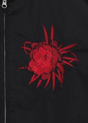 ワイルドサイド ヨウジヤマモト 月下美人刺繍ブルゾン Lサイズ ワイルドサイド ヨウジヤマモト“月下美人”の花刺繍ブルゾン、大
