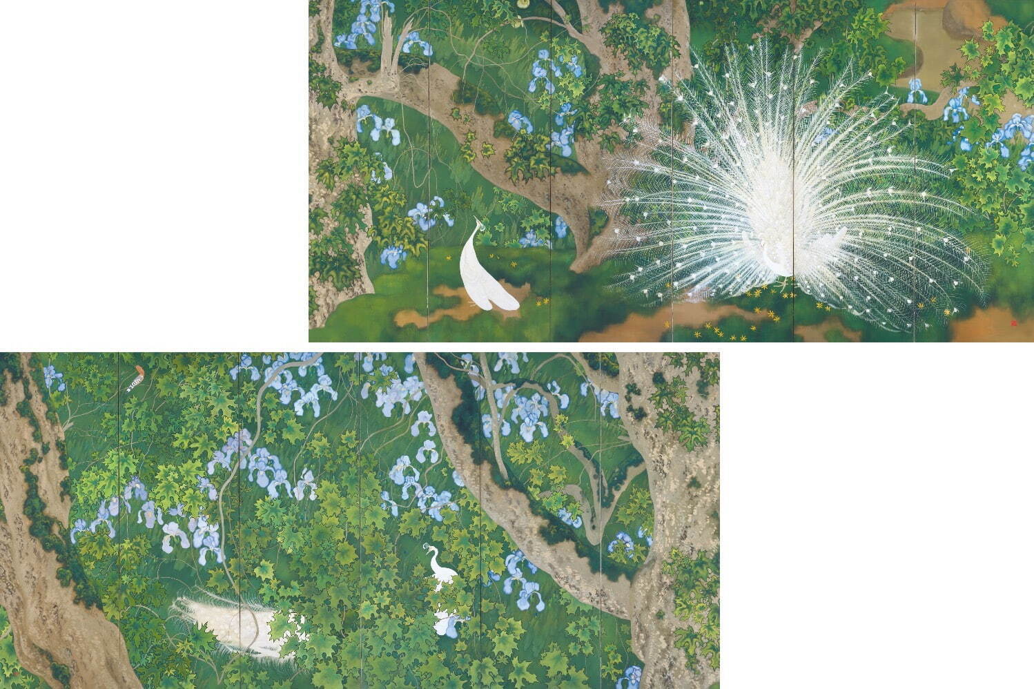 石崎光瑤 《白孔雀》 大正11年(1922年) 大阪中之島美術館蔵