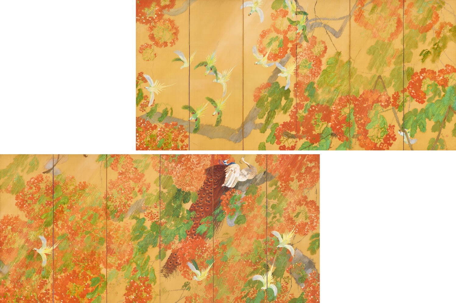 石崎光瑤 《燦雨》 大正8年(1919年) 南砺市立福光美術館蔵