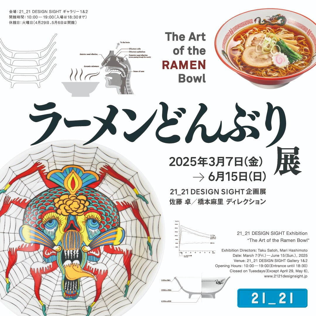 美濃焼“どんぶり”の企画展「ラーメンどんぶり展」ヒグチユウコや横尾忠則らデザインの丼が東京・六本木に｜写真43