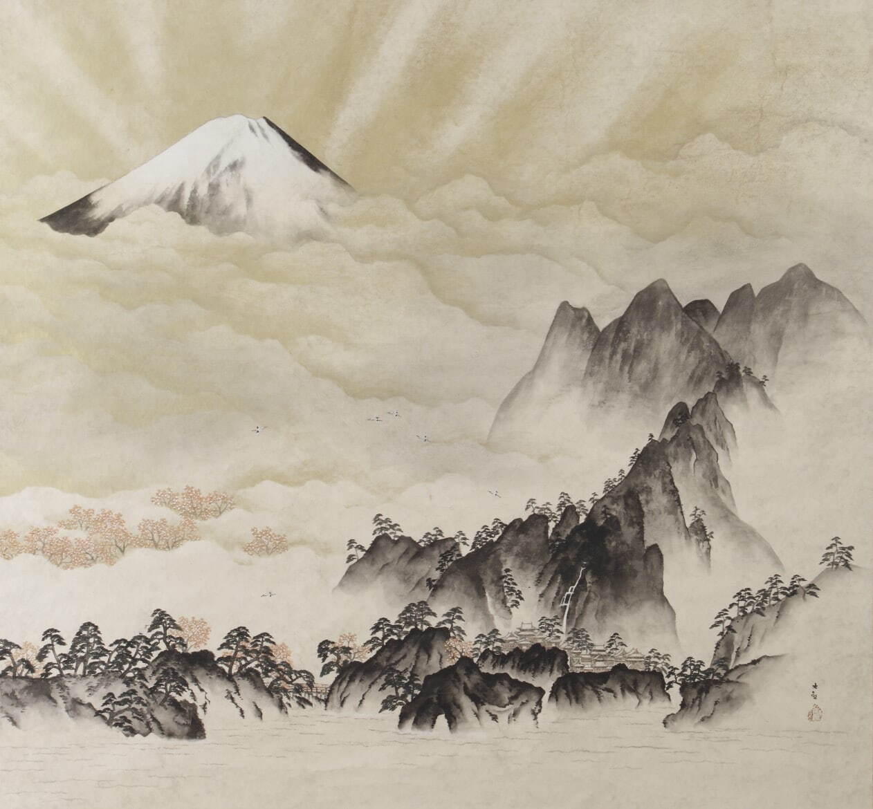 横山大観 《蓬莱山》 1949年 高島屋史料館蔵