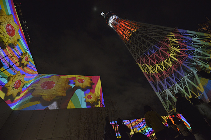 東京スカイツリーが世界一高いクリスマスツリーに！初のプロジェクションマッピングも | 写真