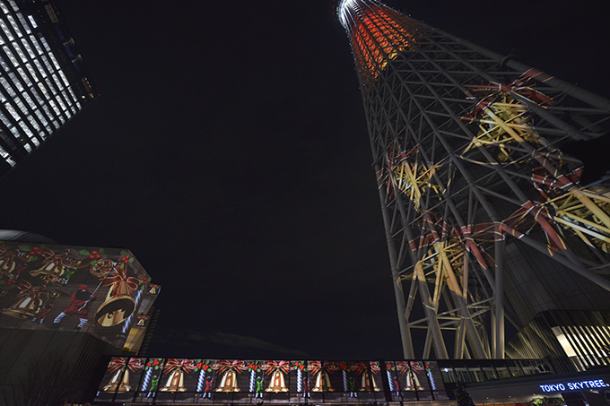 東京スカイツリーが世界一高いクリスマスツリーに！初のプロジェクションマッピングも｜写真4