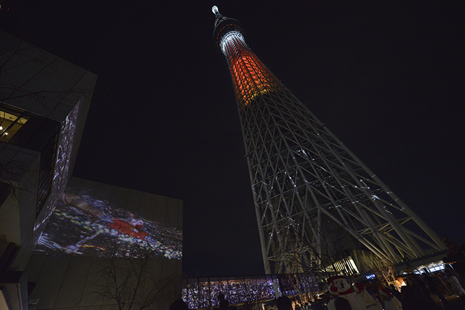 東京スカイツリーが世界一高いクリスマスツリーに！初のプロジェクションマッピングも｜写真9