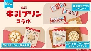 ローソン×森永乳業「牛乳プリン」コラボアイスバー＆ふわふわ餅