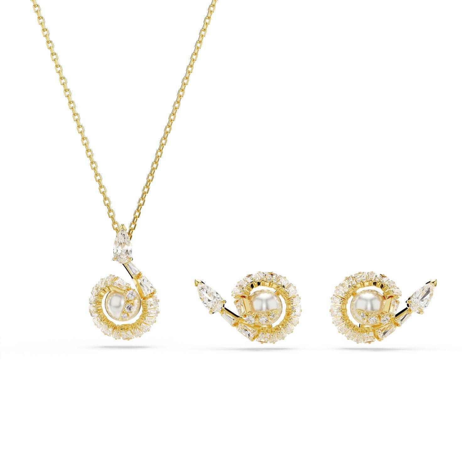 SWAROVSKI スネークモチーフ ネックレス美品 ☆SWAROVSK スワロフスキー ネックレス 蛇デザイン スネーク