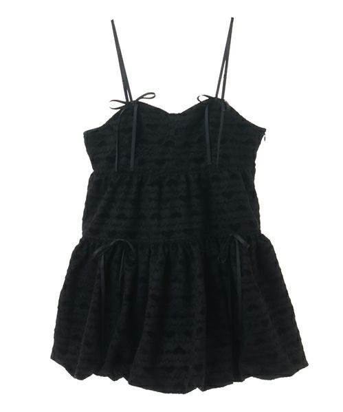 キャンディ ストリッパー25年春、“ぽってりベロアリボン”ジャケット＆ハート柄レースのバルーンワンピ｜写真21