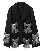 キャンディ ストリッパー25年春、“ぽってりベロアリボン”ジャケット＆ハート柄レースのバルーンワンピ｜写真7