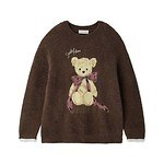 スナイデル ホーム25年バレンタインルームウェア、“ベア型チョコ”ボタンカーデ＆おめかしクマのニット｜写真1