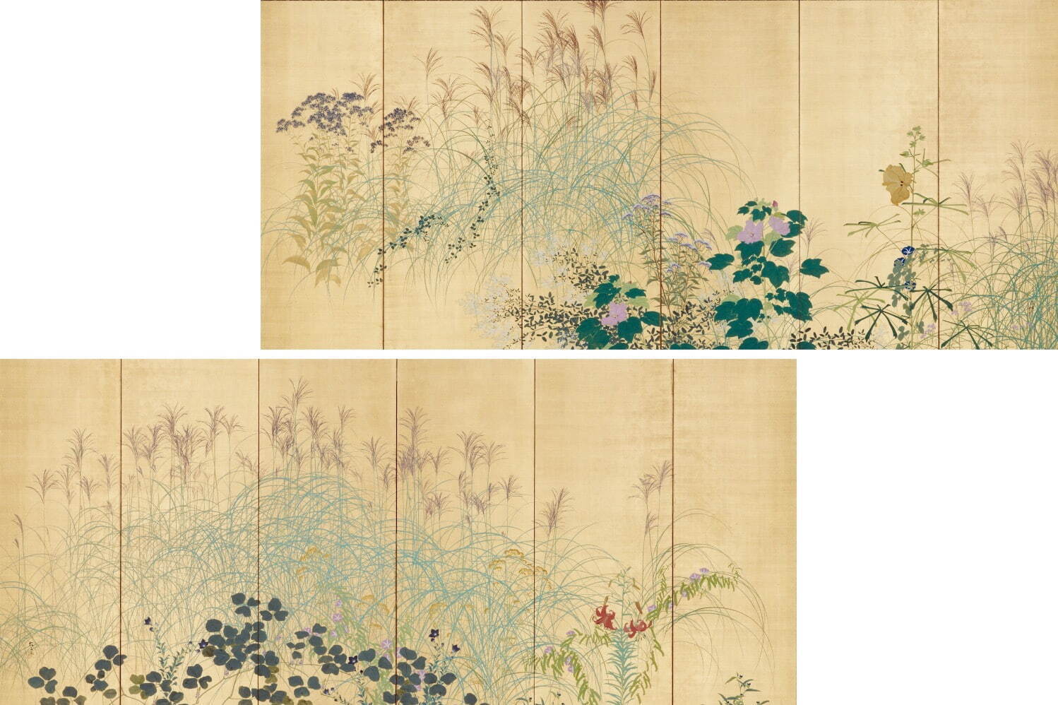 木島櫻谷 《秋草図》 大正12年(1923年) 泉屋博古館東京