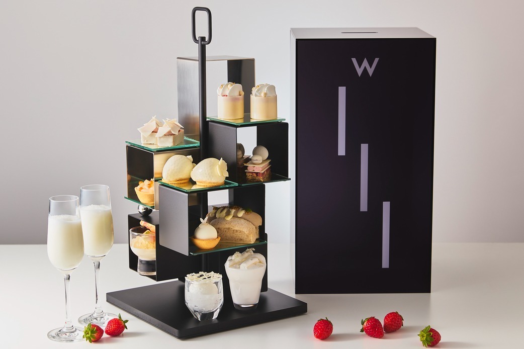 フリーフロー｜W大阪から“白一色”の苺アフタヌーンティー、ショートケーキ＆ココナッツムースなど真っ白な苺スイーツ
