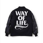 ネイバーフッド×ダブルタップス×ラッツ、レザー＆メルトンの“立体刺繍入り”バーシティジャケットなど｜写真1