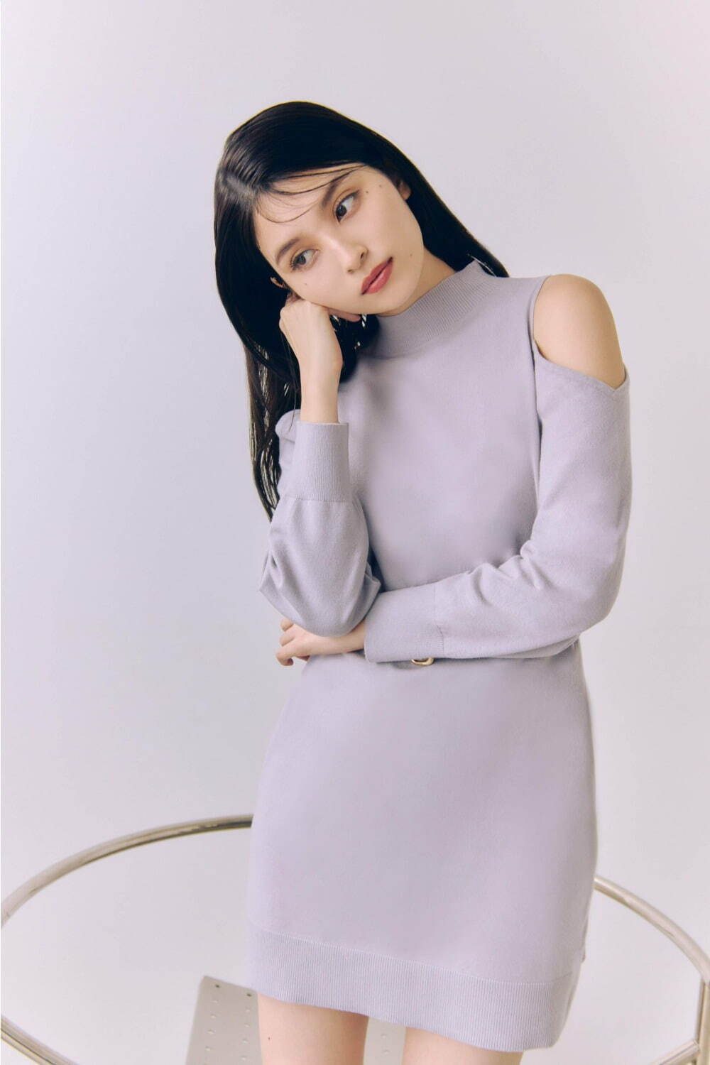スナイデル SNIDEL ショルダースリットミニニットワンピース （BORDER） -ファッション通販 FASHION WALKER