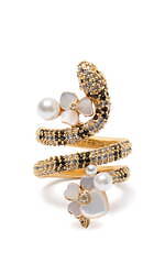 ケイト・スペード“花と蛇”描いた斜め掛けバッグ＆とぐろ巻くパール付ジュエリーなど｜写真3