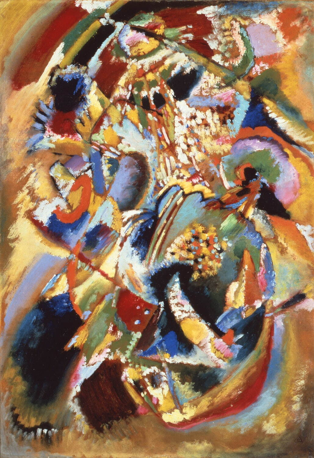 ヴァシリー・カンディンスキー 《「E.R.キャンベルのための壁画No.4」の習作(カーニバル・冬)》
1914年 宮城県美術館蔵