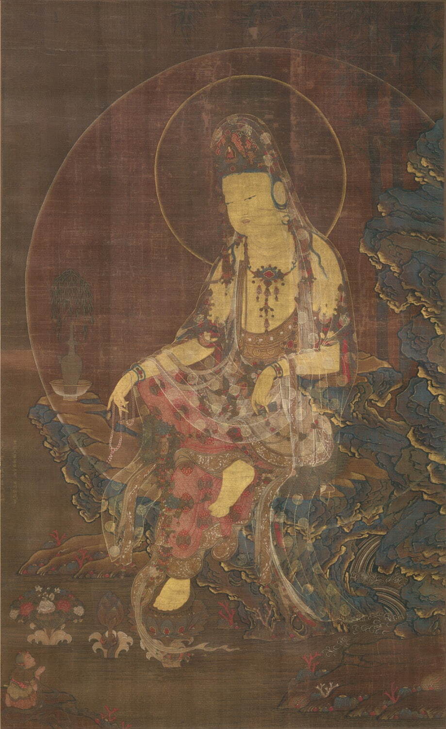 重要文化財 徐九方 《水月観音像》
高麗・忠肅王10年(至治3年・1323年) 泉屋博古館