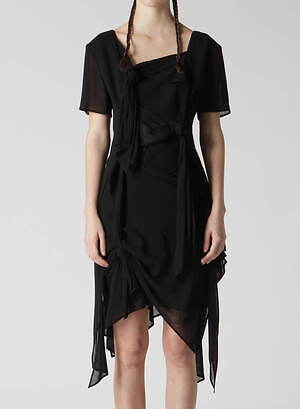 リミ フゥ25年春夏、リボン巻き付くアシンメトリーワンピース＆ネイルリングなど｜写真14