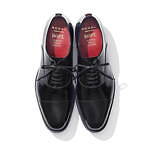 ロペ×リーガルの艶やかな黒レザードレスシューズ、ベルベットリボン＆平紐シューレース付き｜写真3