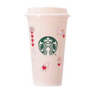 スターバックス25年バレンタイングッズ、“ハート＆リボンで遊ぶ猫”のステンレスボトルや猫型マグ｜写真19