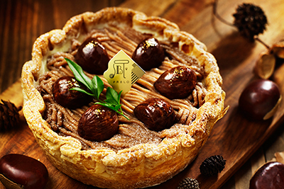 ブランチ｜パブロから秋限定・渋皮栗のモンブランチーズタルト