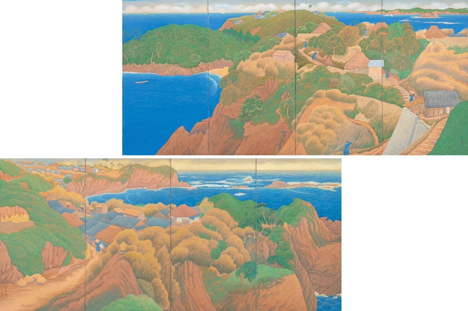 重要文化財 小野竹喬 《波切村》 大正7年(1918年) 笠岡市立竹喬美術館蔵 ［4月26日(土)〜5月6日(火・振)展示］