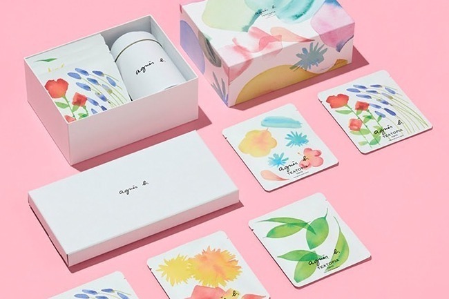 ラベンダー｜アニエスベー×ティートピア トーキョー“バラ＆ラベンダー香る”紅茶缶＆カラフルなティーバッグギフト