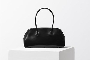 エポイ25年春夏レザーバッグ「ミラー」“艶ネイビー”の横長ボストン＆小さめ2WAYボストン