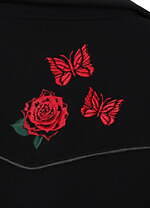 ワイルドサイド ヨウジヤマモト×ニードルズ、“薔薇の周りを蝶が舞う”刺繍入りジャケット＆パンツ｜写真3