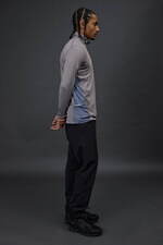 デサント オルテライン×ジョウンド、“くすみブルー”差し色の高耐水パーカ＆ロングコート｜写真12