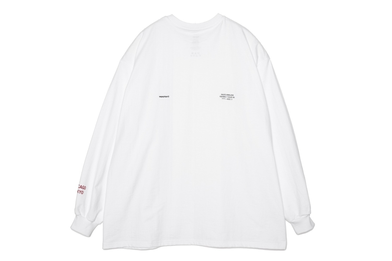 グラフペーパー×ベンジャミン・エドガーのロングTシャツ
