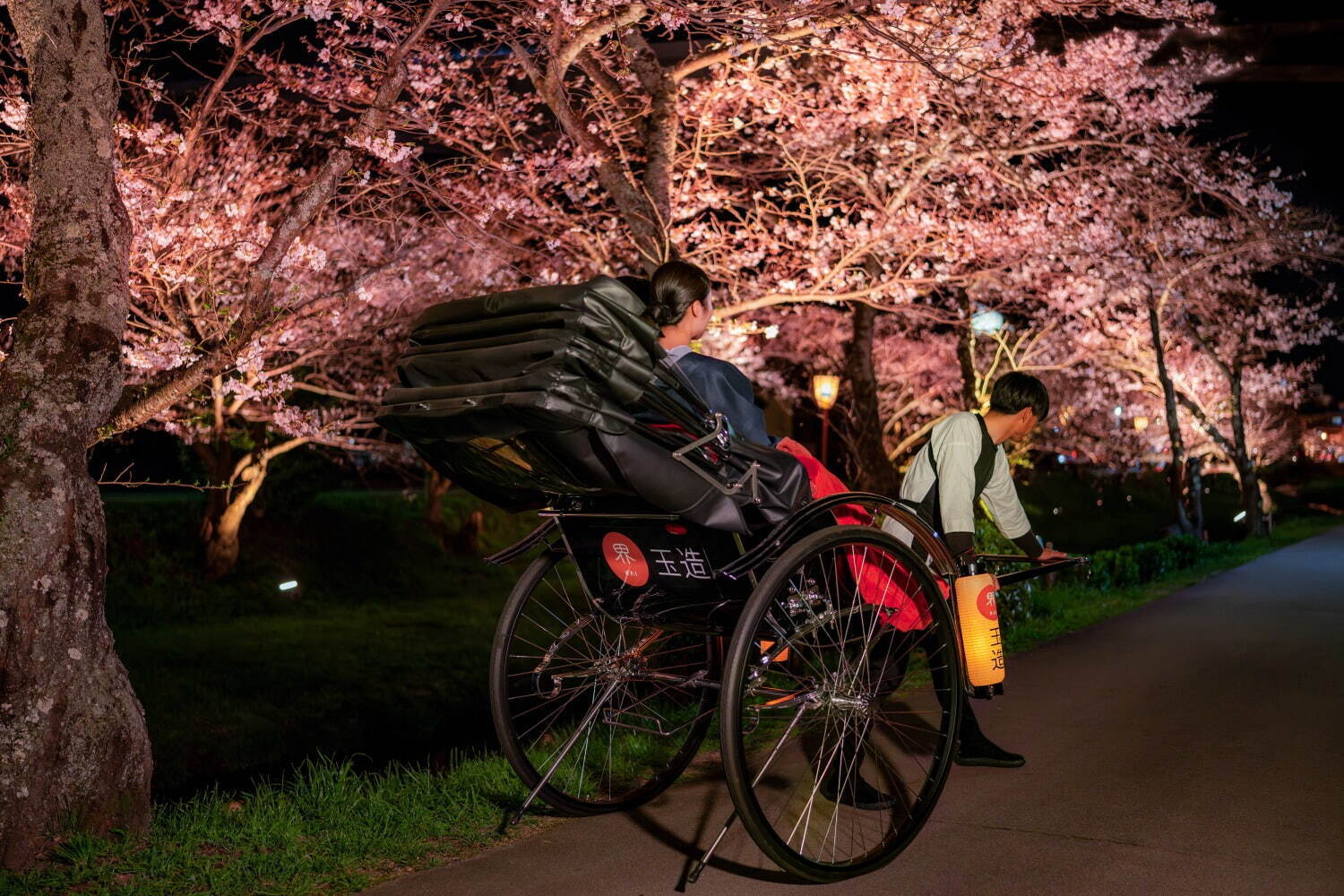 星野リゾートの温泉旅館「界 玉造」島根・松江の夜桜を人力車で鑑賞＆桜を愛でる露天風呂など花見イベント｜写真3