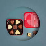 アルマーニ / ドルチ25年バレンタイン＆ホワイトデーチョコ、ハート型ショコラ×幾何学模様の真紅缶｜写真2