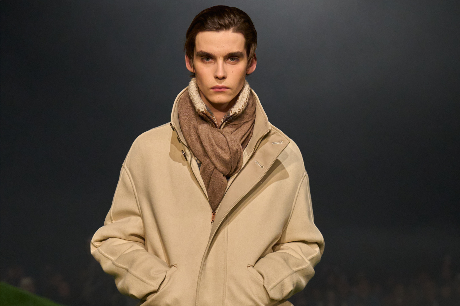 Zegna コットンカシミヤ コーデュロイ トラウザーズ Optiジップ 52