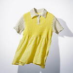 ミー イッセイ ミヤケ“流れ星”グラフィックのストレッチプリーツトップス、ギンガムチェック柄シャツ｜写真5