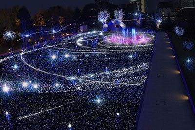 宮沢りえ｜東京ミッドタウン全体を幻想的に彩る2014年クリスマスイルミネーション