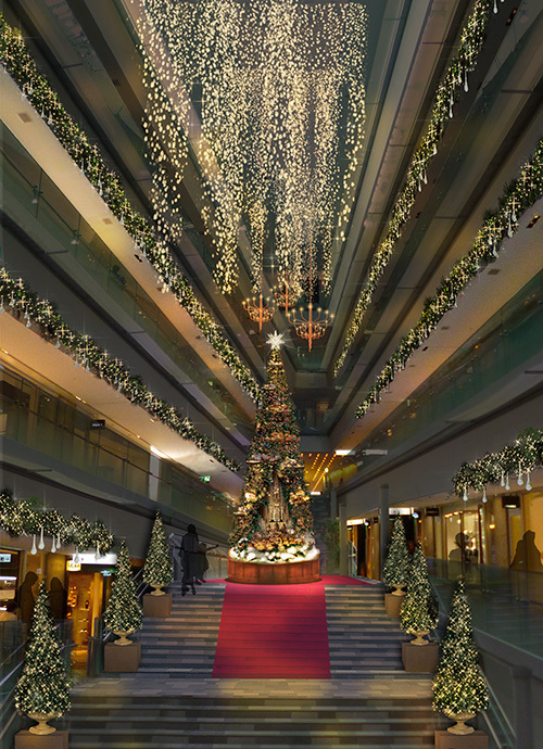 表参道ヒルズに世界最大級8mのジオラマツリー、光に包まれるノスタルジックなクリスマス｜写真2