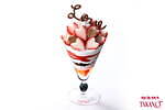 タカノフルーツパーラー“ハートで彩る”バレンタインパフェ、甘酸っぱいあまおう苺×チョコレート｜写真2