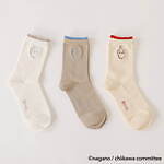 ちいかわ×タビオ、“ちいかわ・ハチワレ・うさぎ”刺繍入りリブソックス＆バイカラー靴下など｜写真10