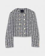 チノのブラックフォーマルウェア、ファンシーツイードのショート丈ジャケット＆新色“ネイビー”パンツ｜写真2