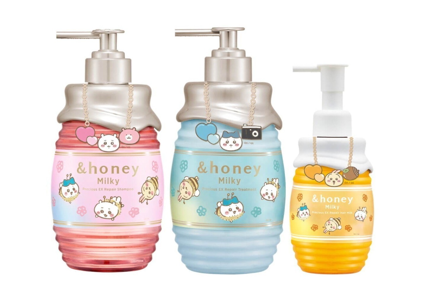 蜂モチーフ｜アンドハニー“蜂に扮する”「ちいかわ」デザインのヘアケア、甘く爽やかなアップルハニーの香り