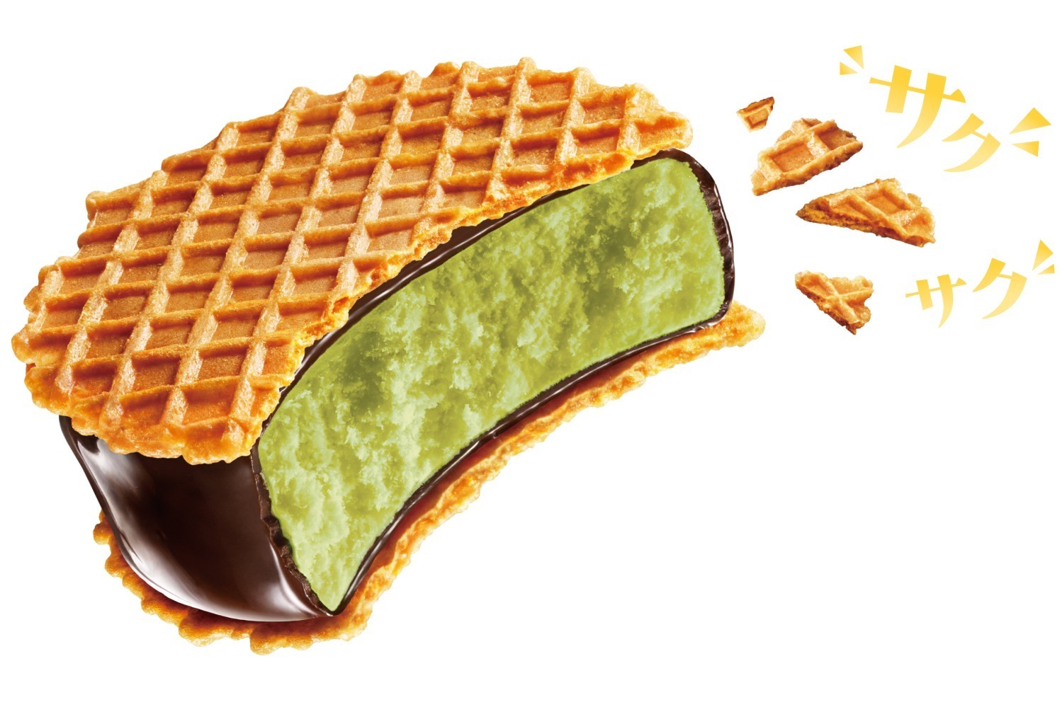 「ヨーロピアンワッフルサンド 抹茶」