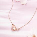 4℃の桜ジュエリー、“花びら舞う”ローズクォーツネックレスや“夜桜”ピアスなど｜写真2