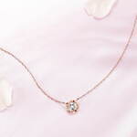 4℃の桜ジュエリー、“花びら舞う”ローズクォーツネックレスや“夜桜”ピアスなど｜写真16