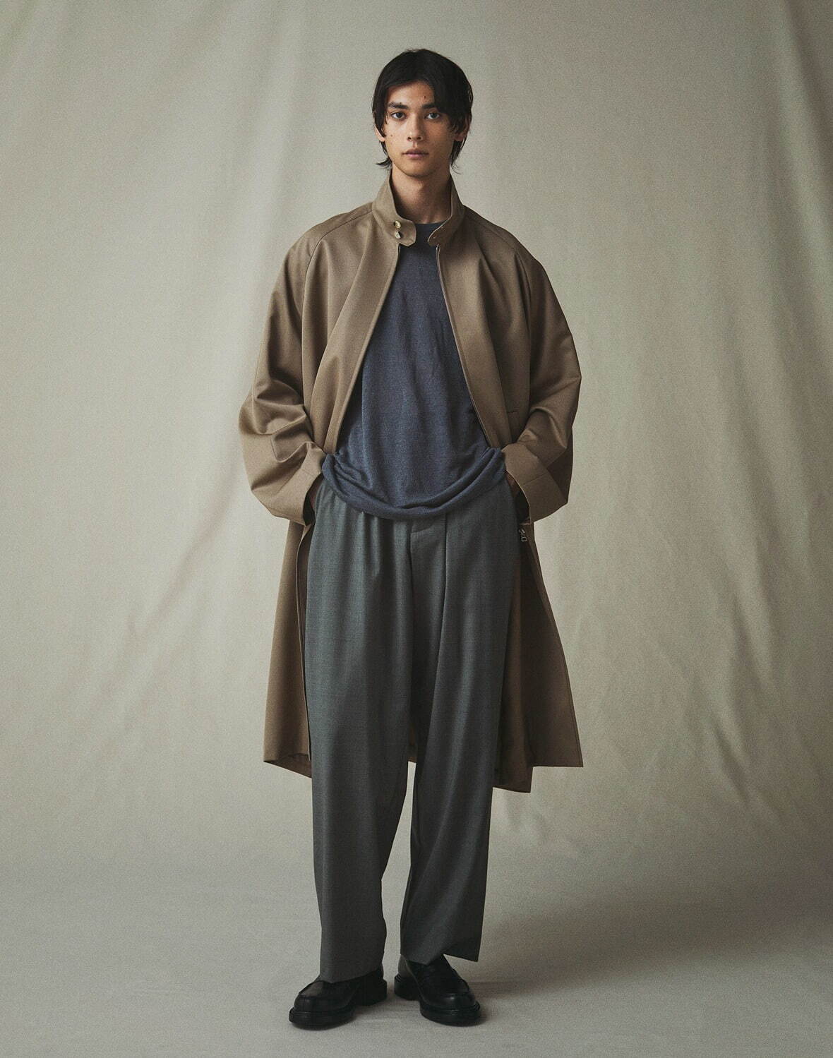 ザ・クラシック 2025年春夏｜male スタンド/ノーカラーコート