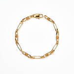 ジャスティン デイビス“安全ピン×王冠”モチーフのブレスレット、ゴールド＆シルバー｜写真2