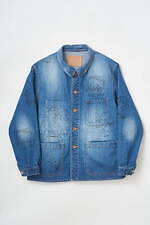 トローヴ×河原シンスケ、和風タッチの“うさぎプリント”デニムジャケット＆パンツ｜写真1