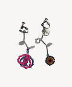 ミュベール新作アクセサリー、立体的な“花”モチーフのビーズネックレス＆イヤリング｜写真2